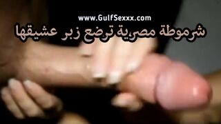 شرموطة مصرية ترضع زبر عشيقها